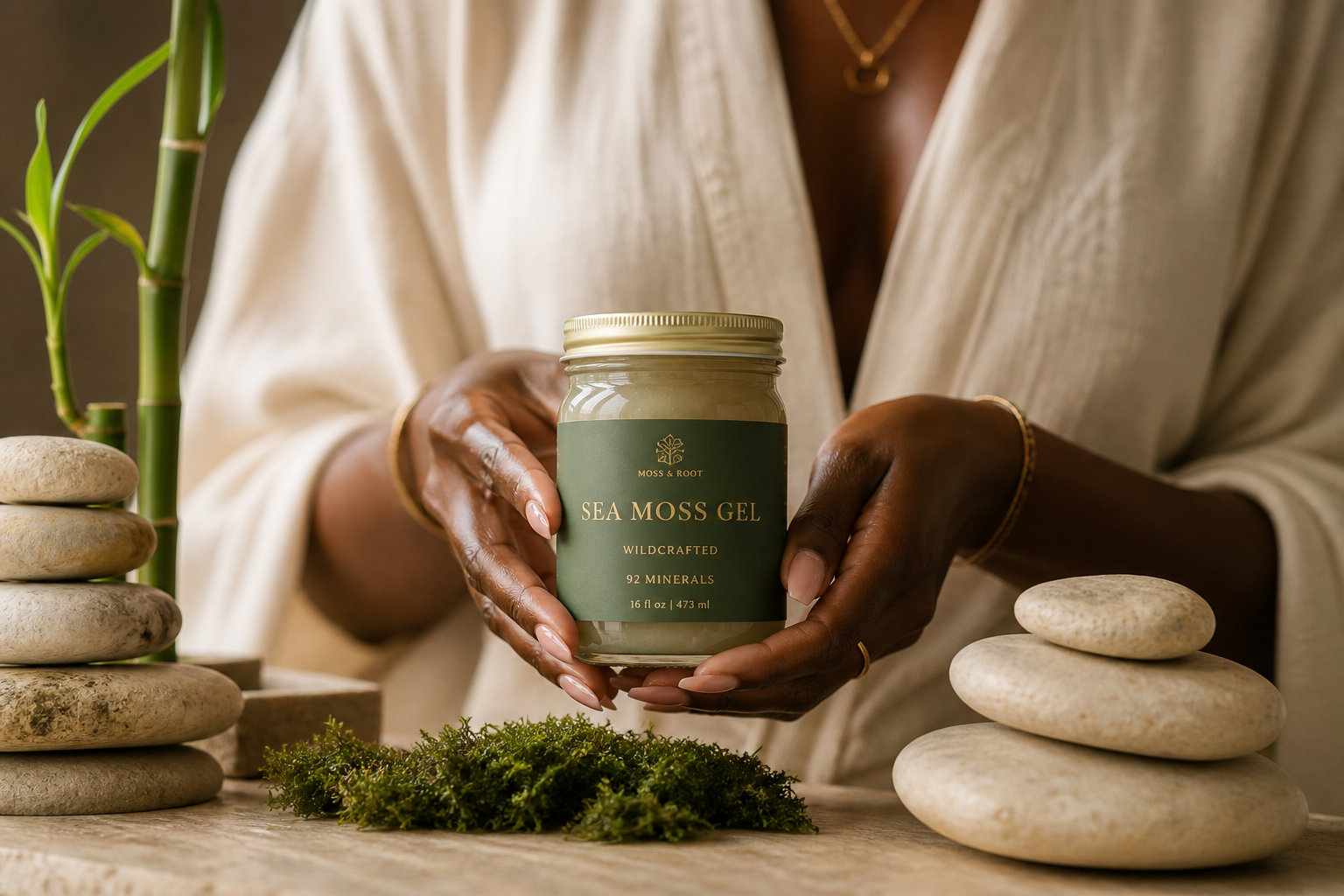 Supplement stack on black surface — urban wellness aesthetic