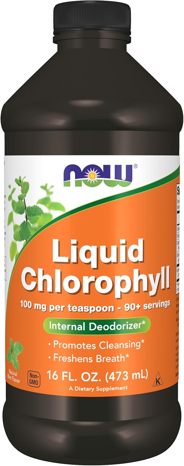 NOW Foods Liquid Chlorophyll Mint 16 oz bottle