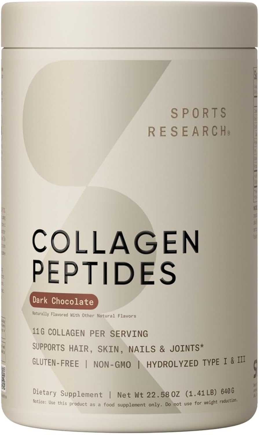 Sports Research Collagen Peptides powder 16 oz
